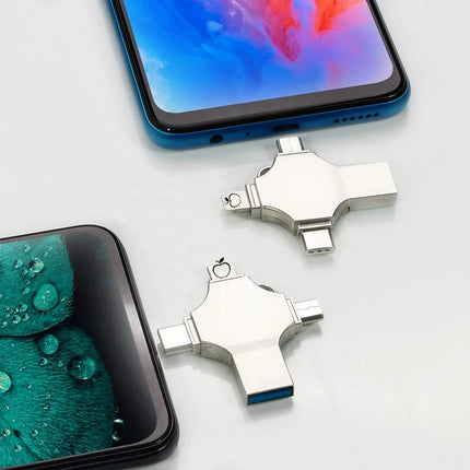 128GB Multi USB-Drive 4in1 (Apple/Android/USB-C/Windows)